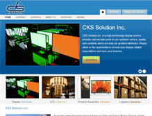 Tablet Screenshot of ckssolution.com